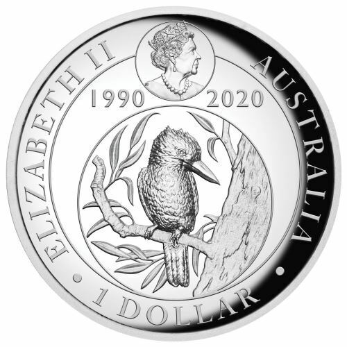 2020 30th Anniversary Kookaburra  1oz Silver Proof High Relief Coin - Image 2