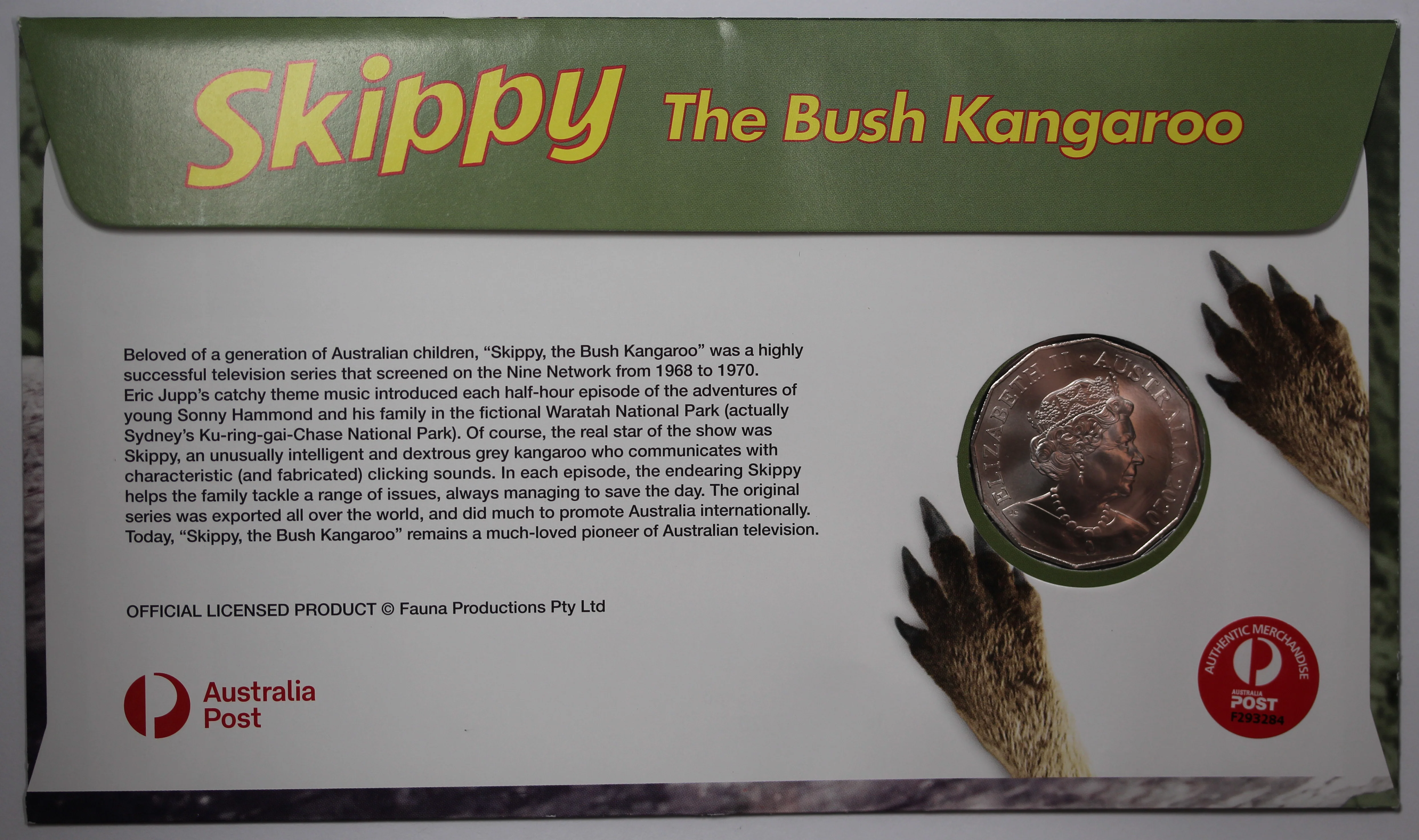 2020 50c Melbourne ANDA Skippy the Bush Kangaroo PNC - Image 2