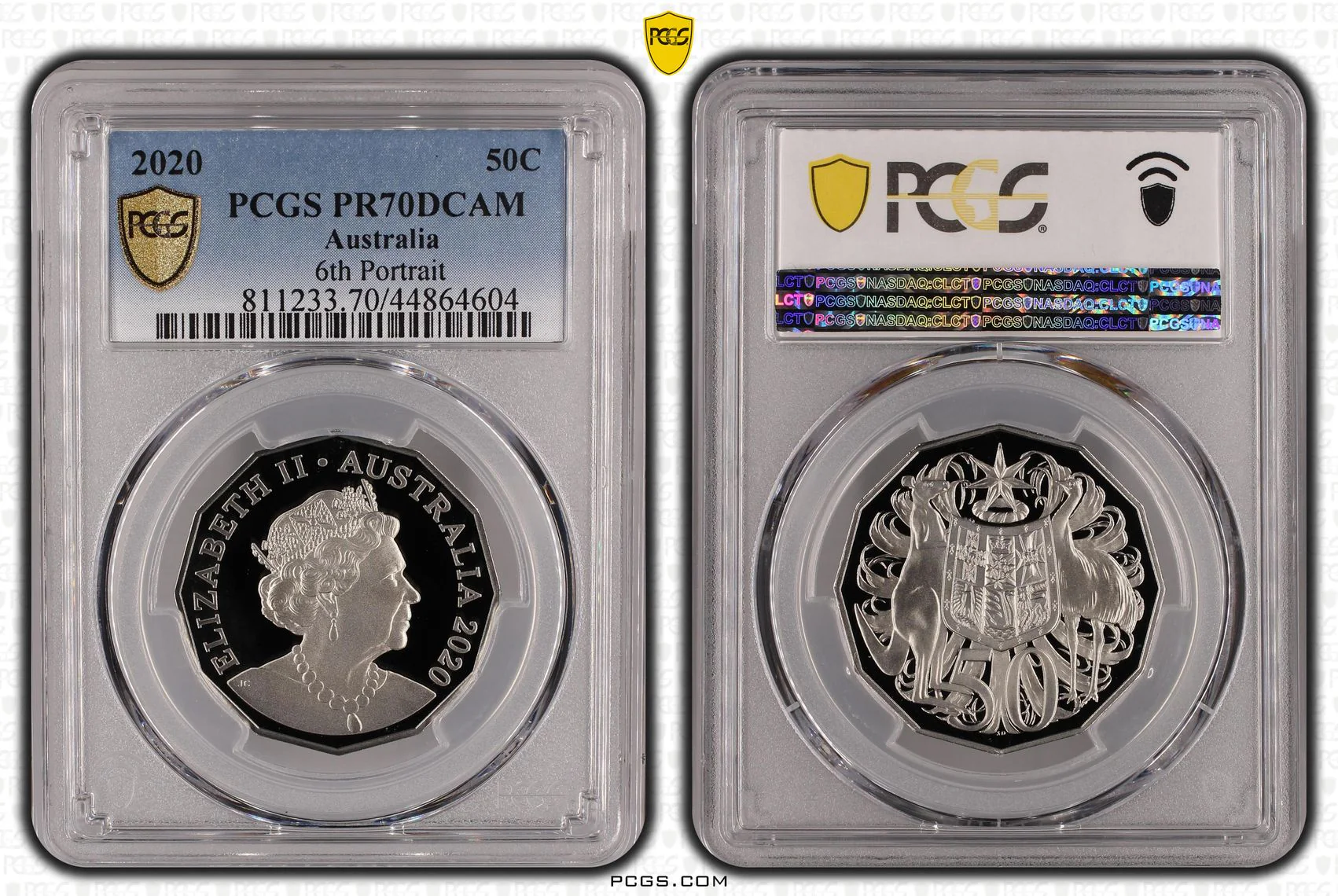 2020 6th Portrait QEII 50c PR70DCAM