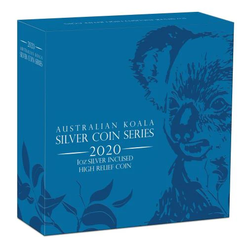 2020 Australian Koala Incused High Relief 1oz Silver Coin - Image 3