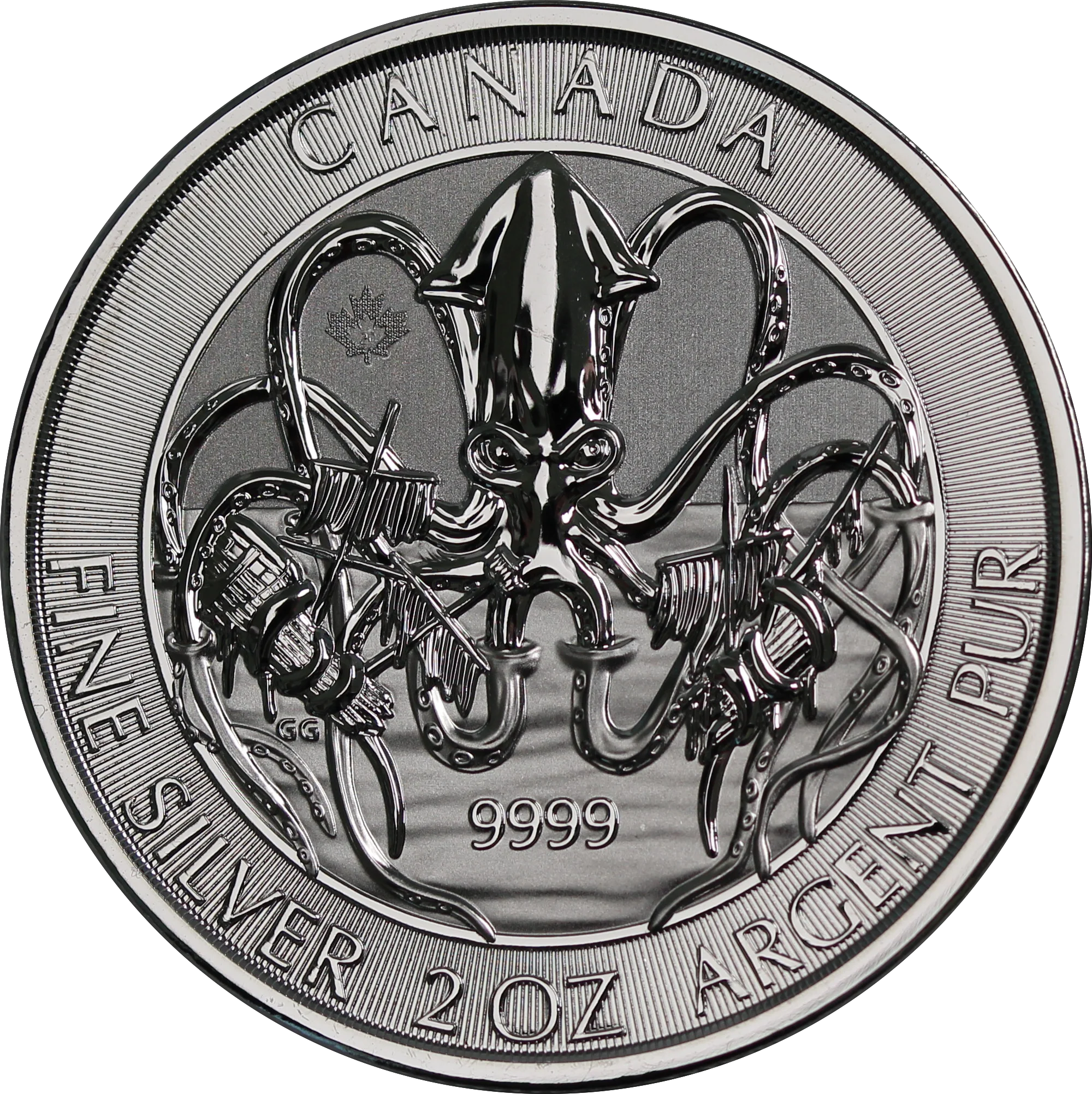 2020 Canada Kraken 2oz Silver