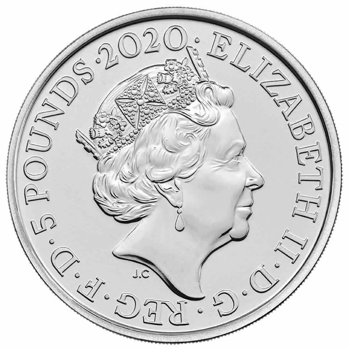 2020 GB 5 Pound Queen Coin BU - Image 3