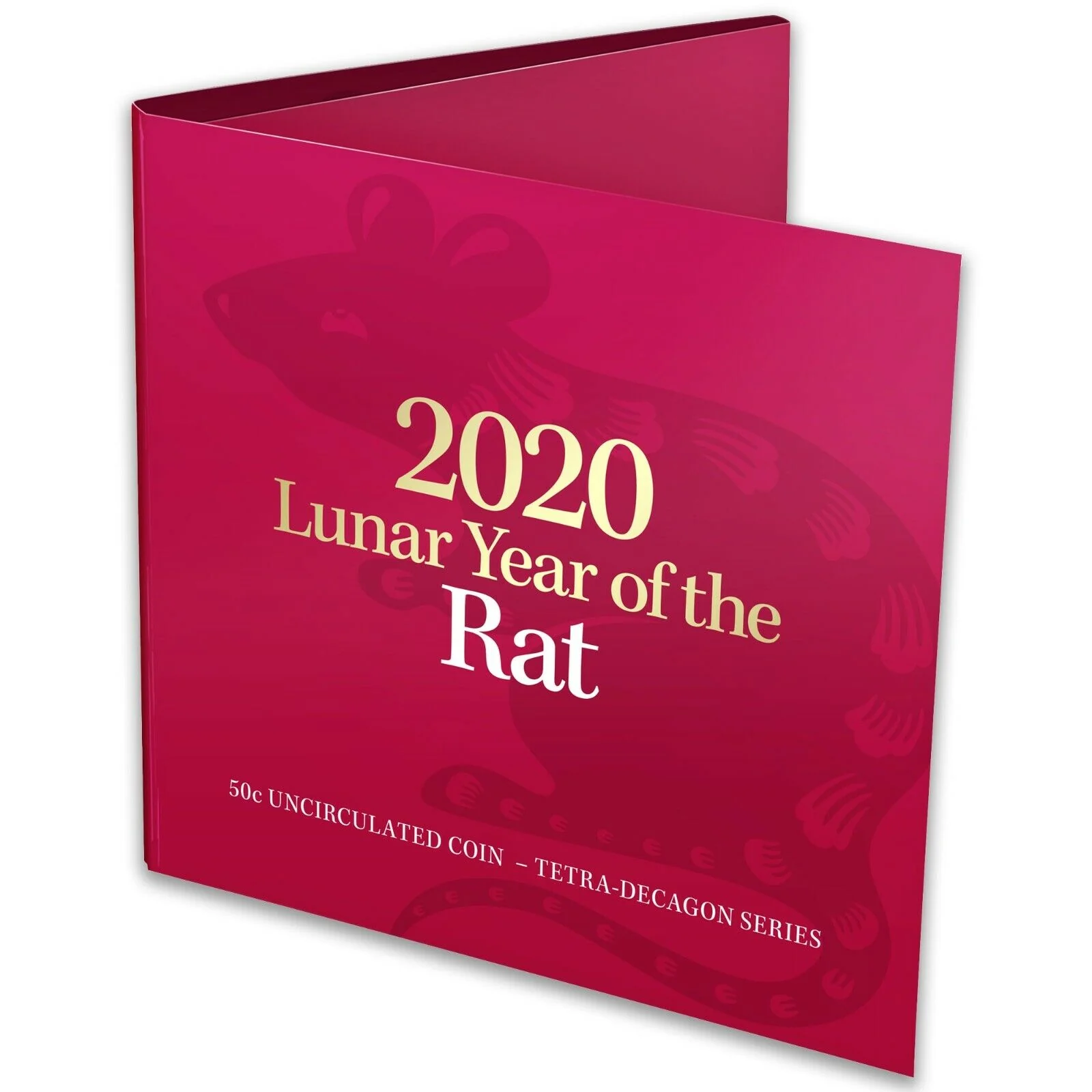 2020 Lunar Year of the Rat 50c Tetra Decagon Coin - Image 2