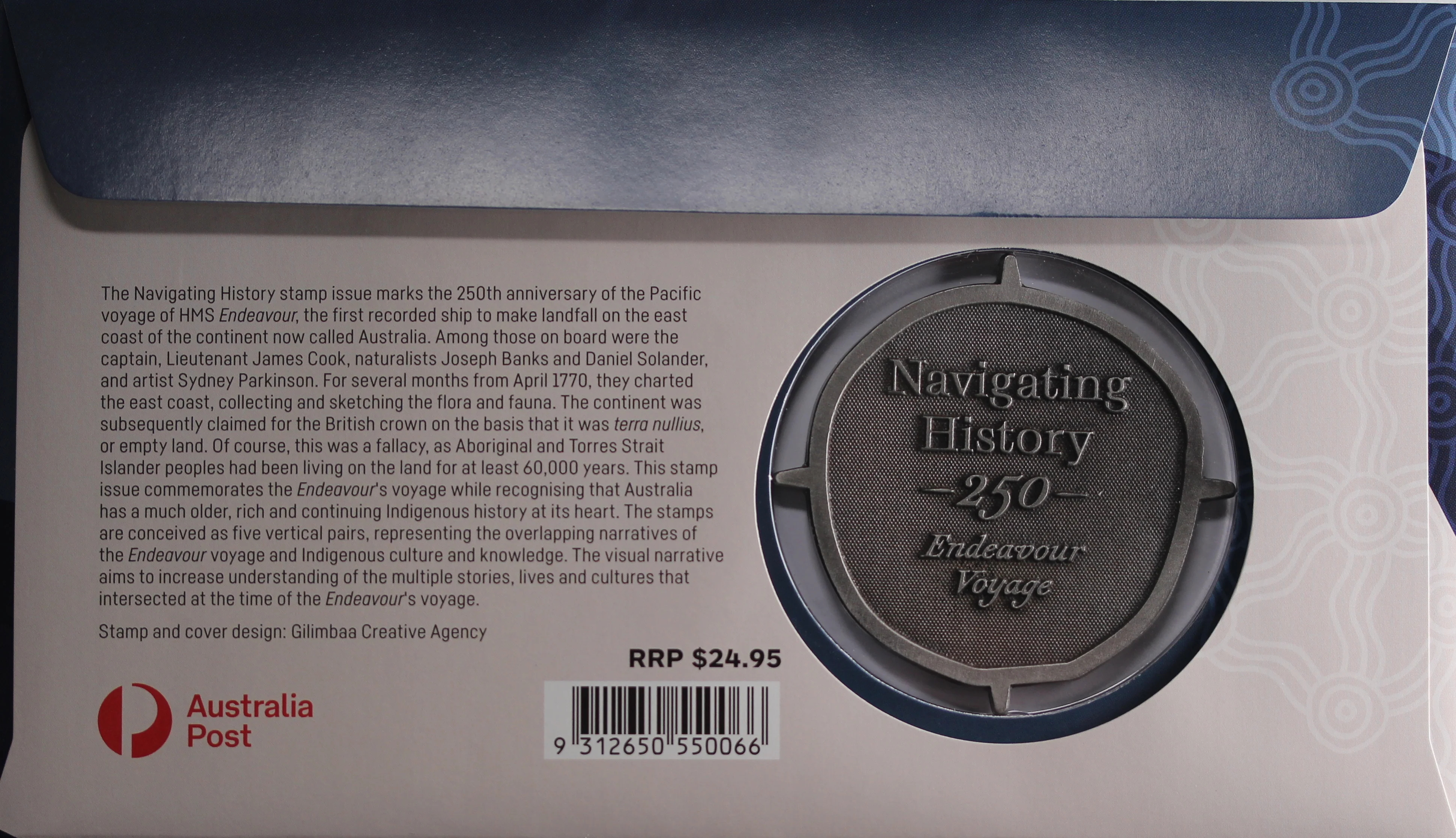 2020 Navigating History 250th Anniversary Endeavour Medallion Cover - Image 2