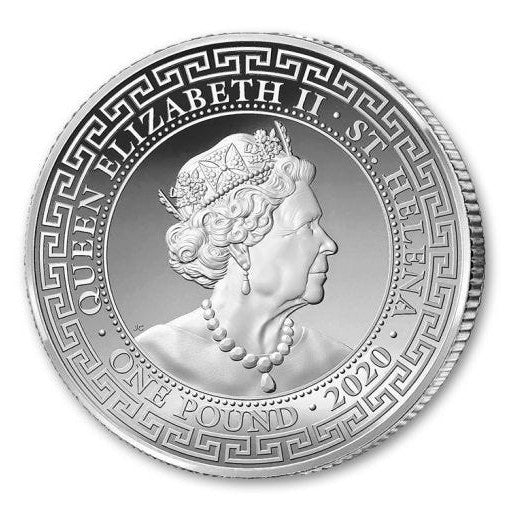 2020 St Helena Japanese Trade Dollar 1oz Silver Coin - Image 2