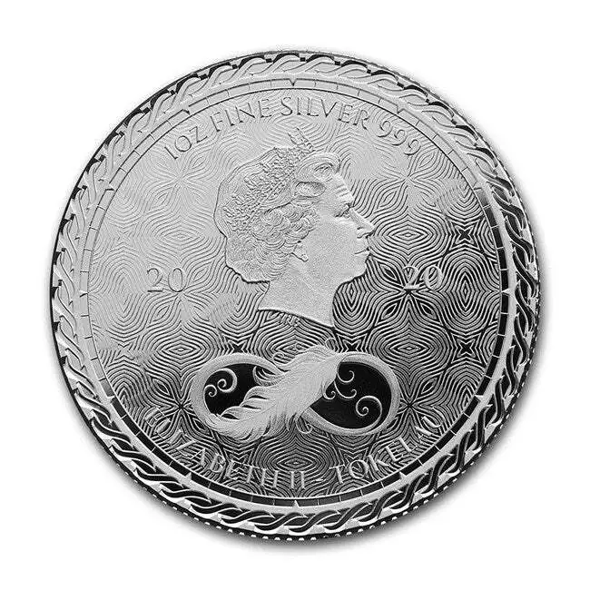 2020 Tokelau 1oz Silver $6 Chronos Coin - Image 2