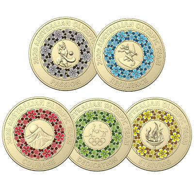 2020 Tokyo Olympics $2 Coin Set of 5 - Image 2