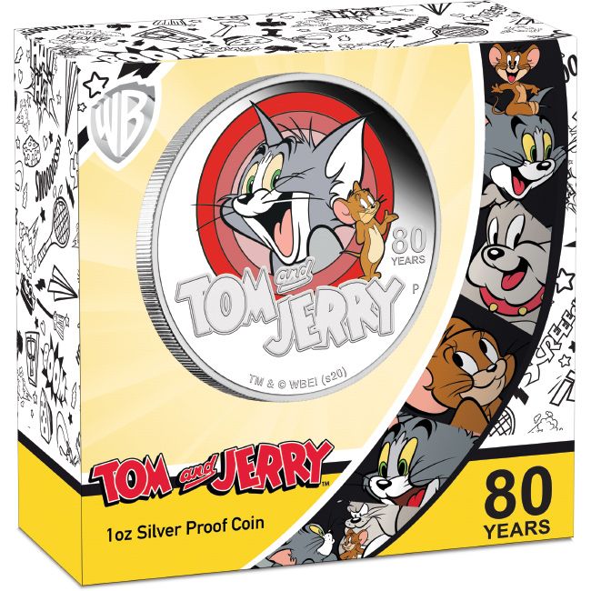 2020 Tom & Jerry 80th Anniversary 1oz Silver Proof Coin - Image 4
