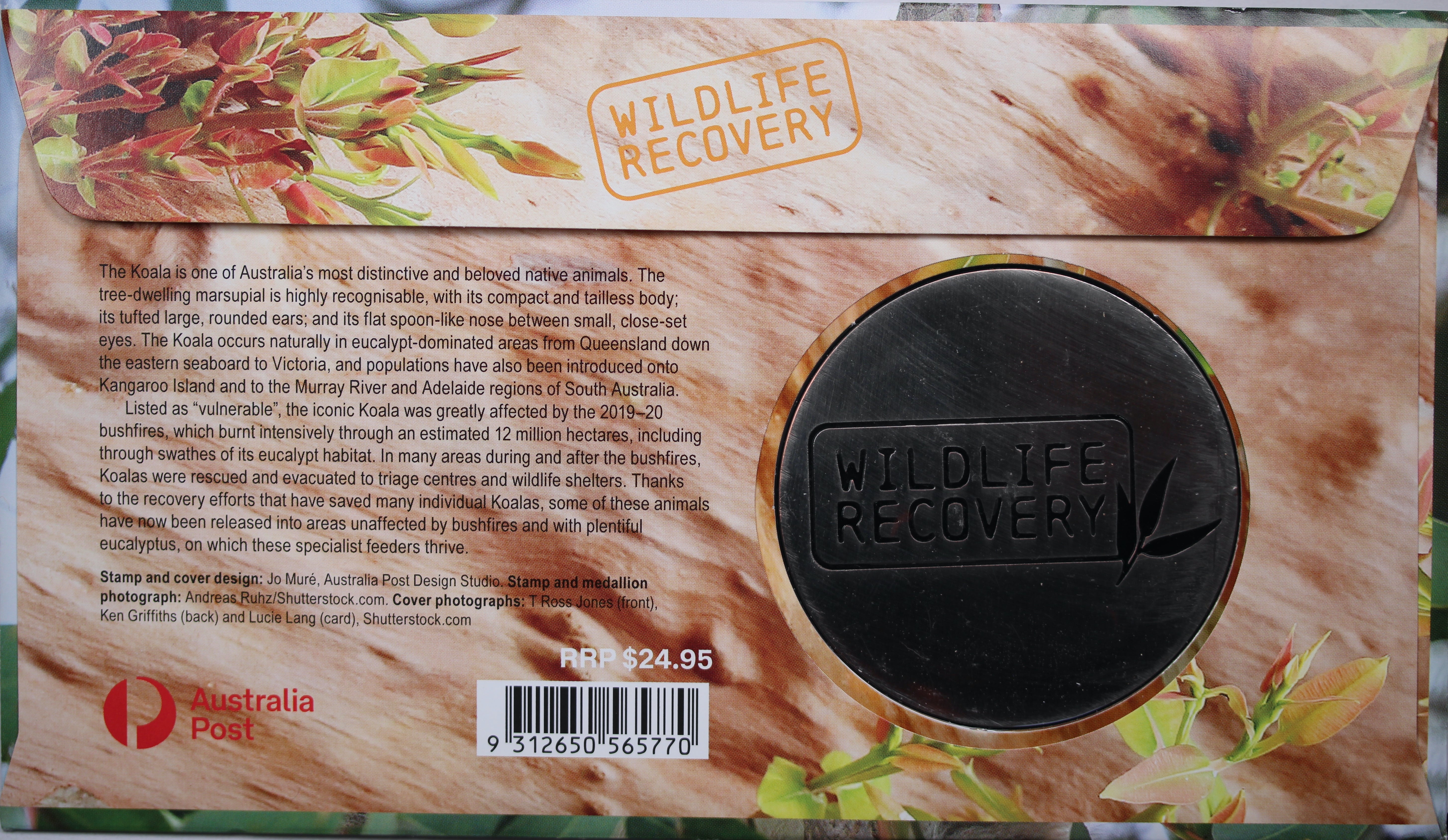 2020 Wildlife Recovery Koala Medallion Cover - Image 2