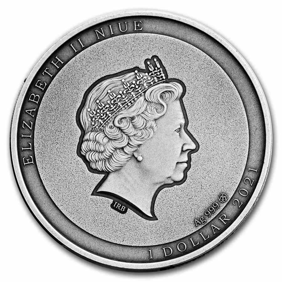 2021 1/2oz Do You See Me? Satanic Leaf-Tailed Gecko Silver Coin - Image 2