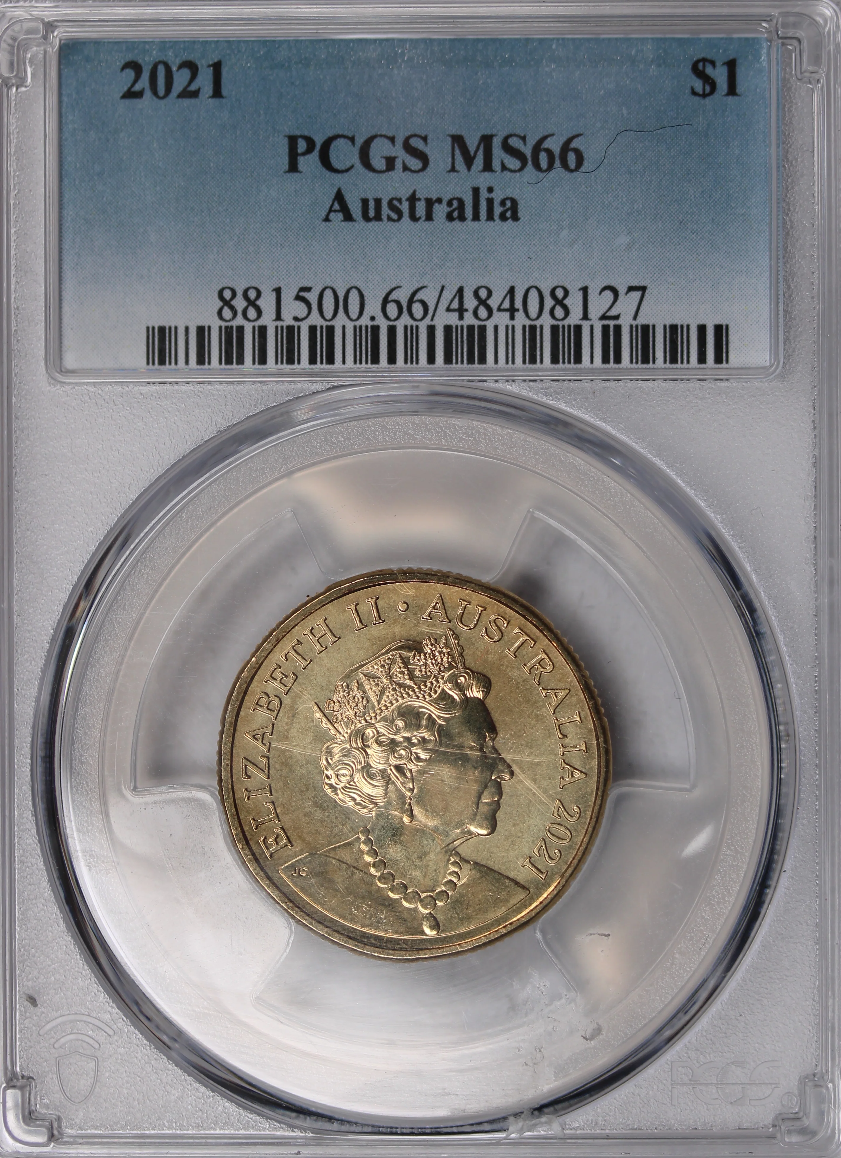 2021 $1 Mob of Roos Coin PCGS MS66