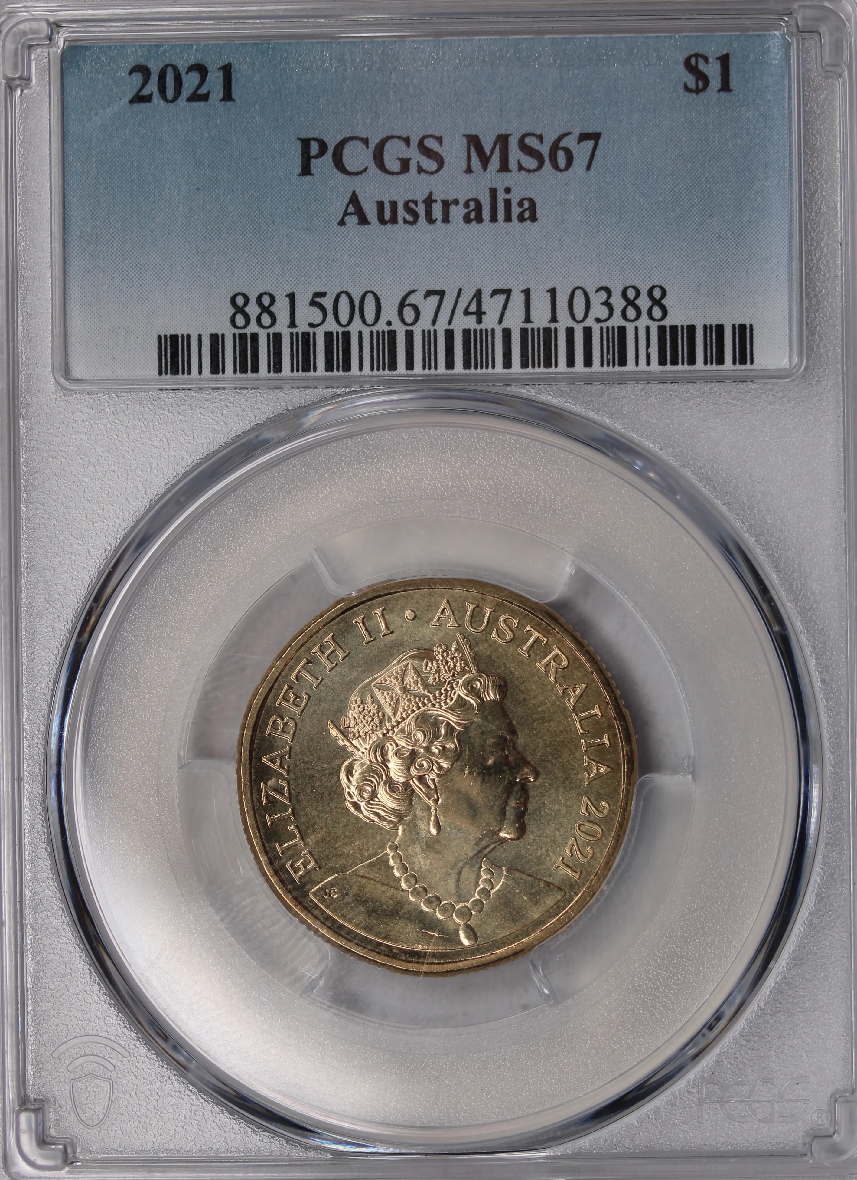 2021 $1 Mob of Roos Coin PCGS MS67