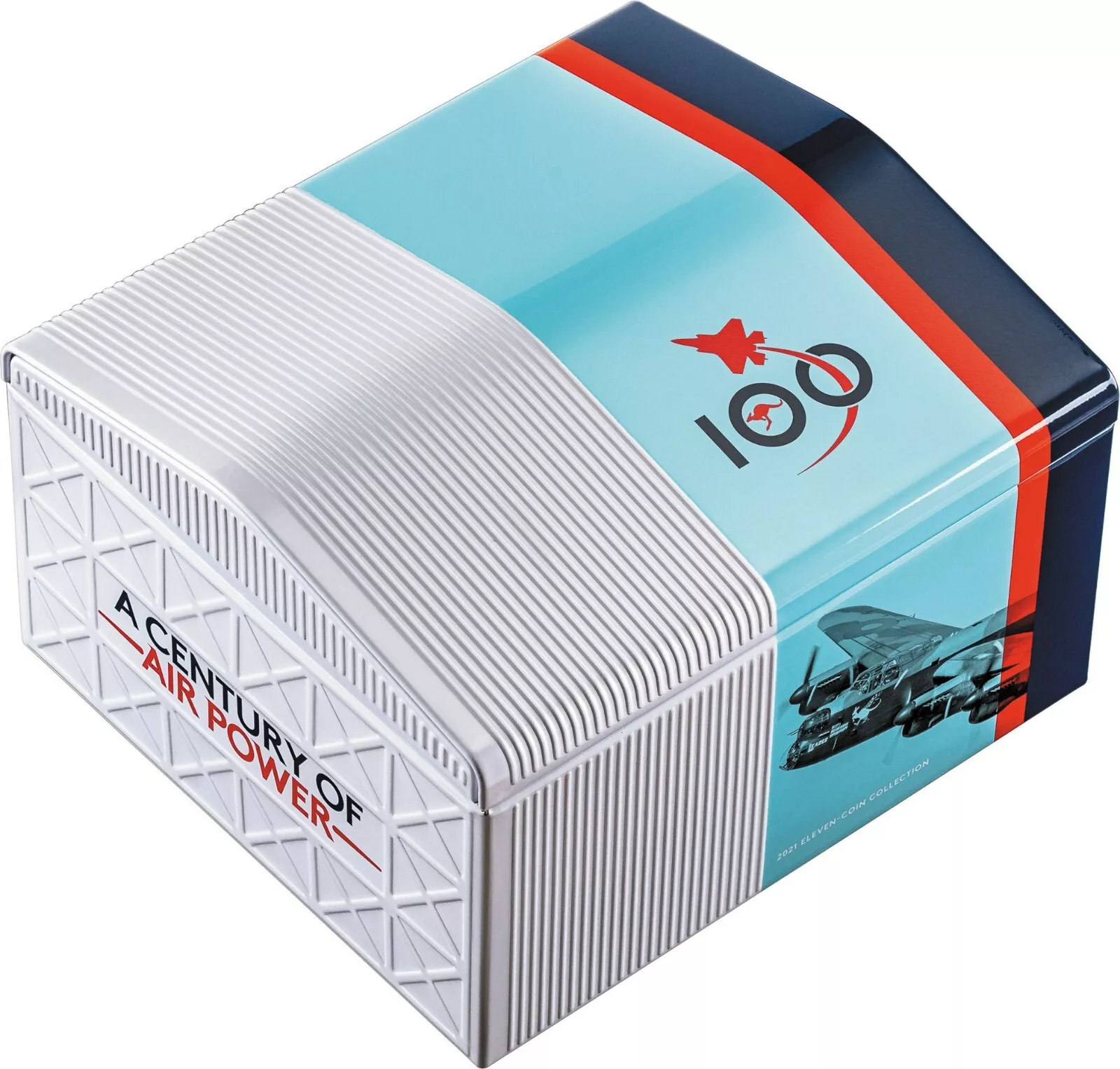 2021 50c Centenary of the Airforce 11 Coin Set in Tin - Image 2