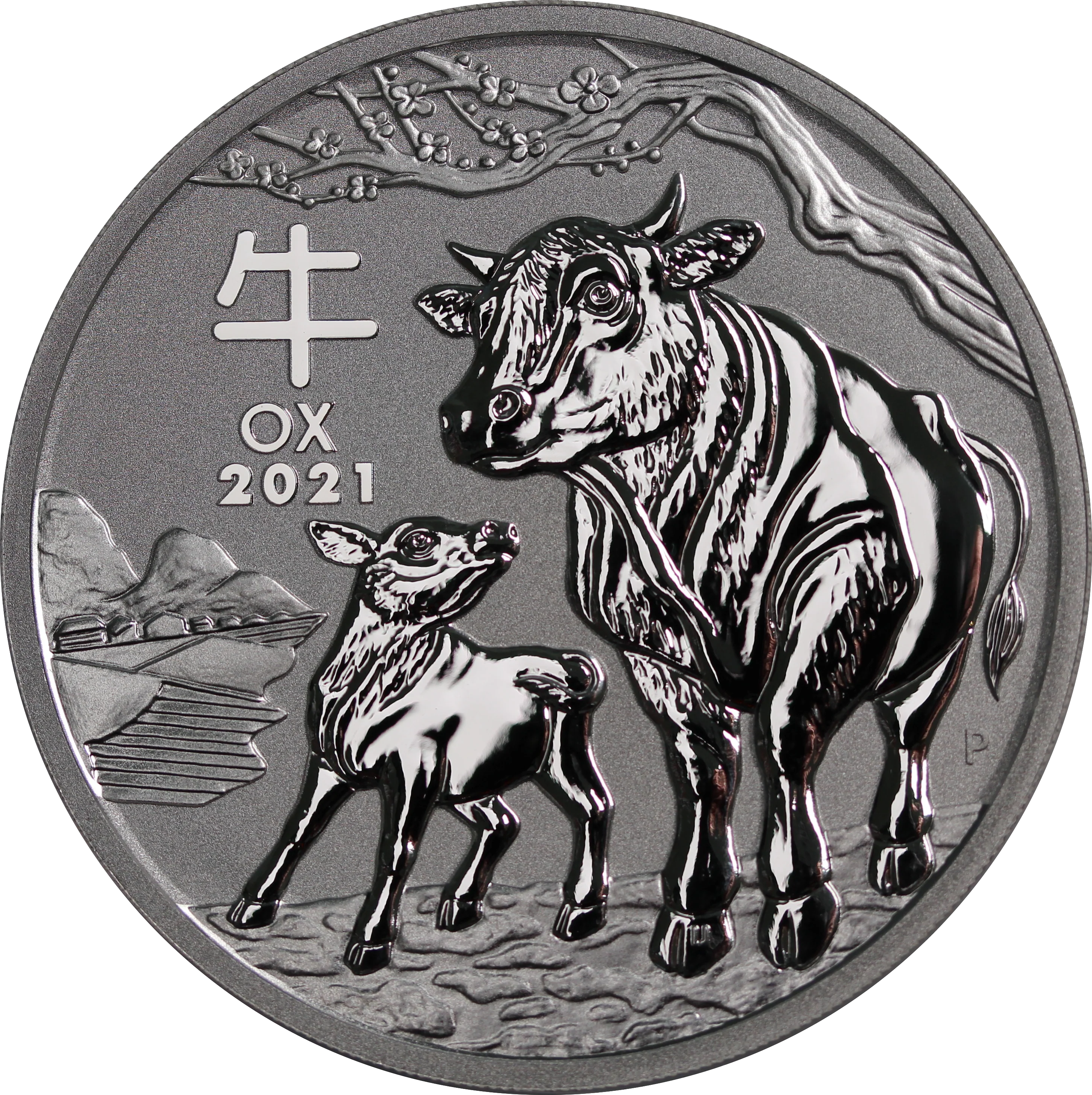 2021 5oz Silver Year of the Ox Coin