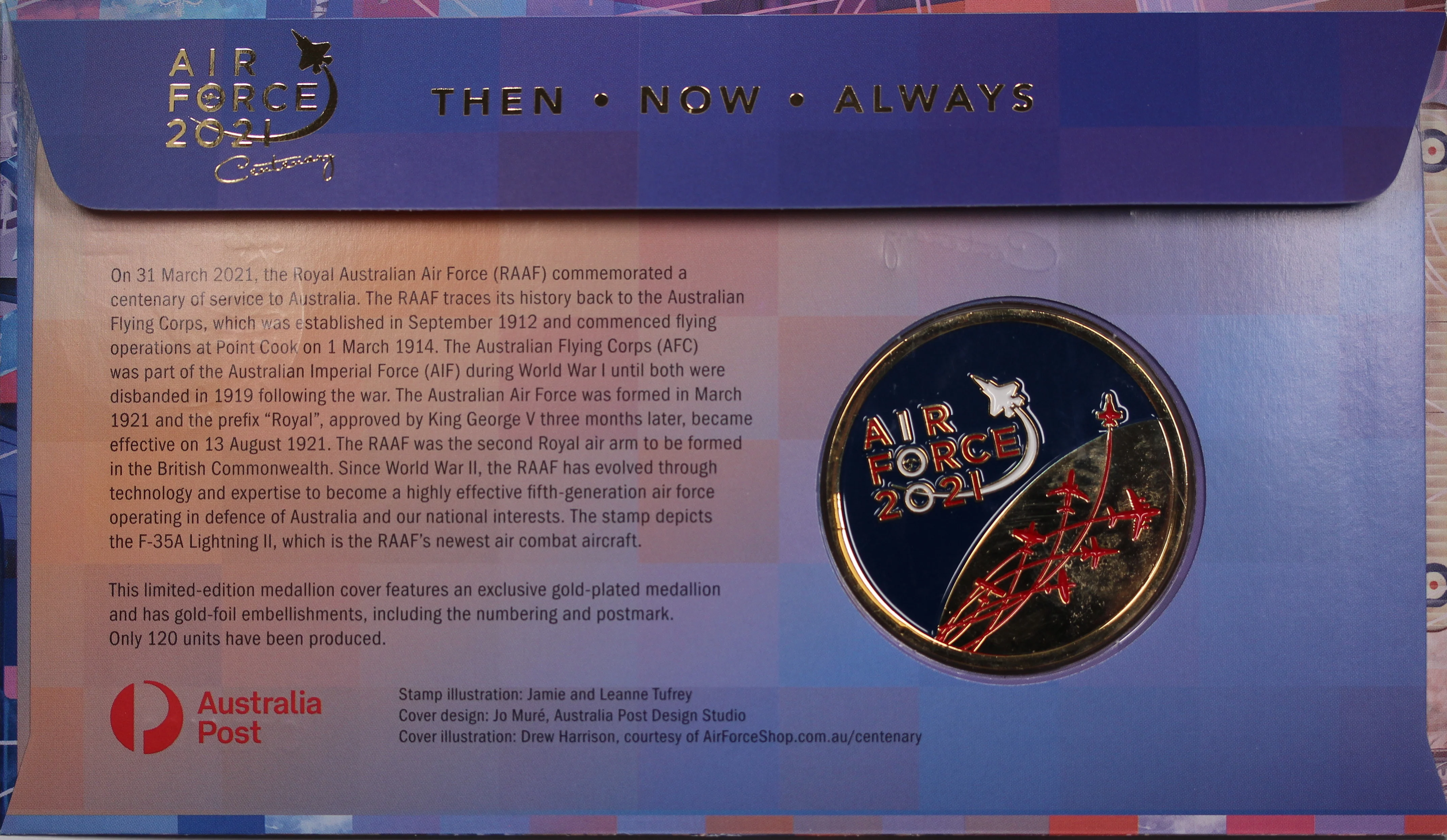 2021 Air Force Centenary Limited-Edition Medallion Cover - Image 2