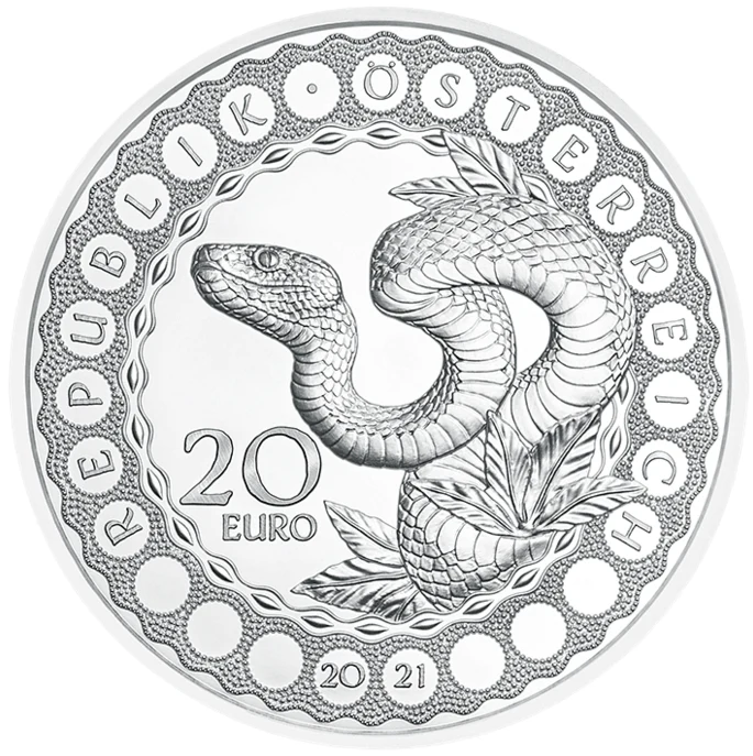 2021 Australia -The Serpent Creator 20 Euro Silver Coin - Eyes of the World - Image 2
