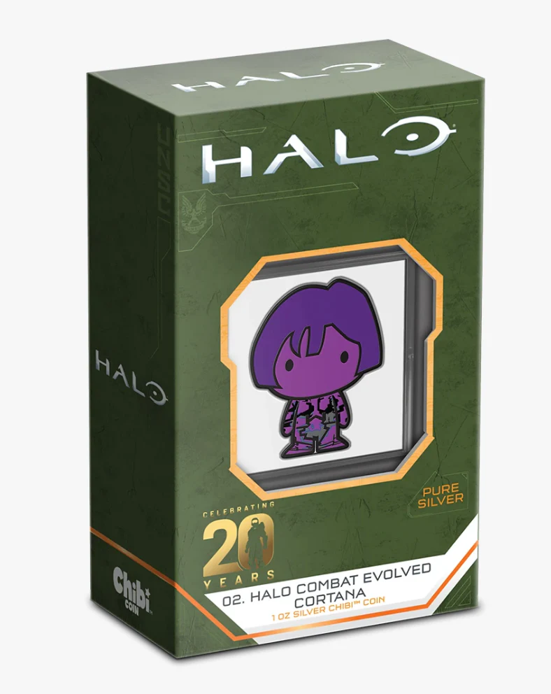 2021 Chibi Coin – Halo - Cortana  1oz Silver Coin - Image 2
