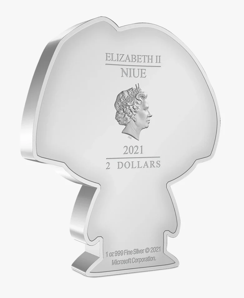 2021 Chibi Coin – Halo - Cortana  1oz Silver Coin - Image 3