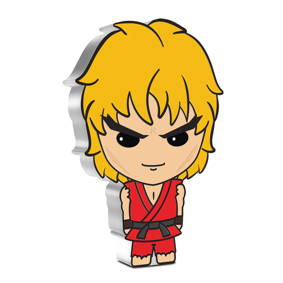 2021 Chibi Coin – Street Fighter - Ken Masters 1oz Silver Coin