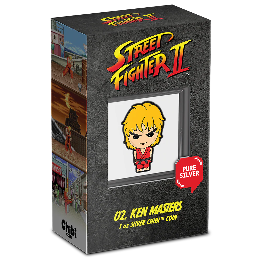 2021 Chibi Coin – Street Fighter - Ken Masters 1oz Silver Coin - Image 3