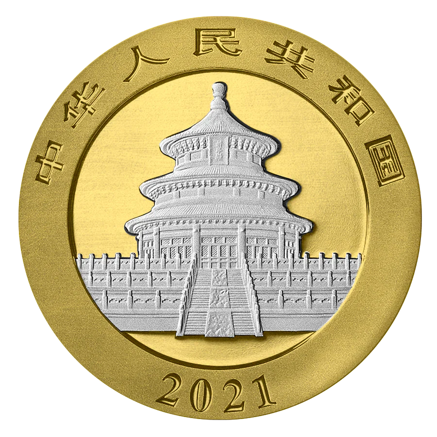 2021 China Panda Sunset 30 Gram Silver Coin - Image 2