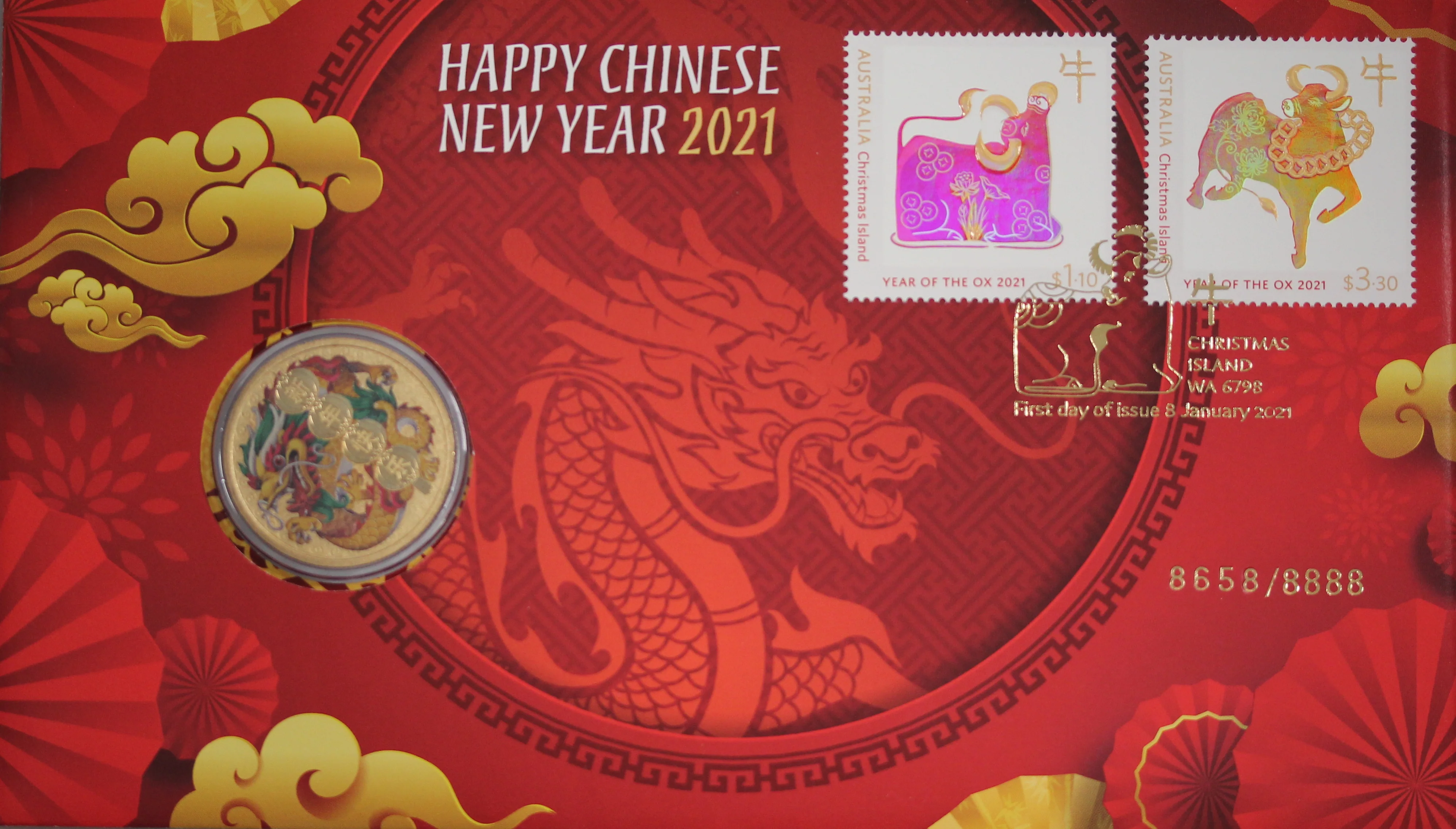 2021 Chinese Lunar New Year Dragon $1 PNC - Image 4