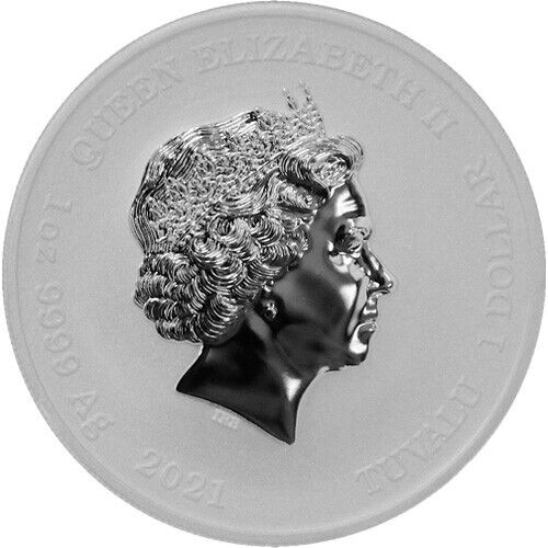 2021 Gods of Olympus Poseidon 1oz Silver Coin - Image 2