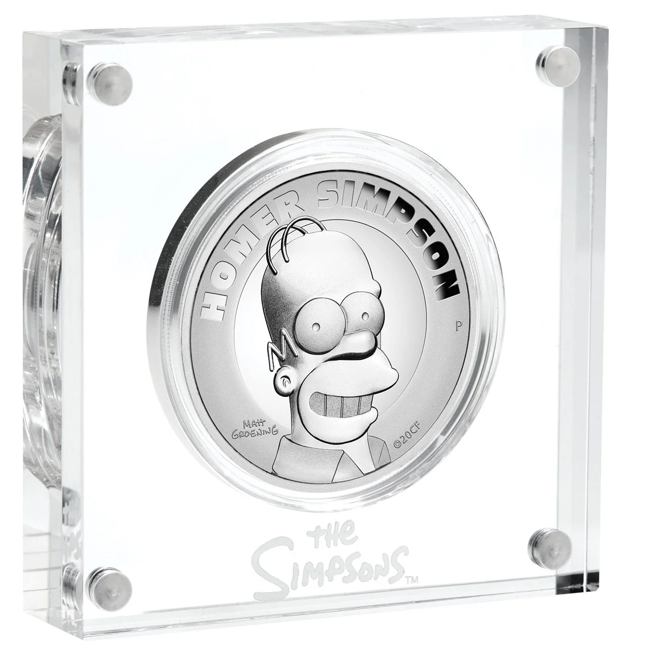 2021 Homer Simpson High Relief 2oz Silver Proof Coin - Image 2