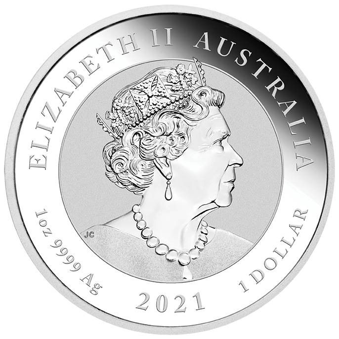 2021 Myths and Legends 1oz Dragon Silver Coloured Coin in Card - Image 3