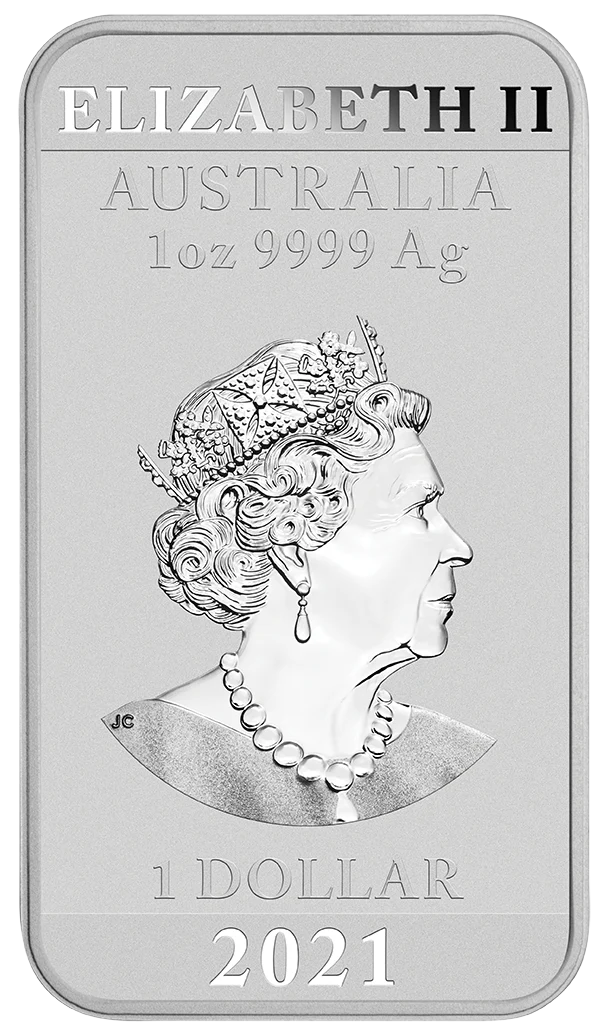 2021 Rectangular Dragon 1oz Silver Bar - Image 2