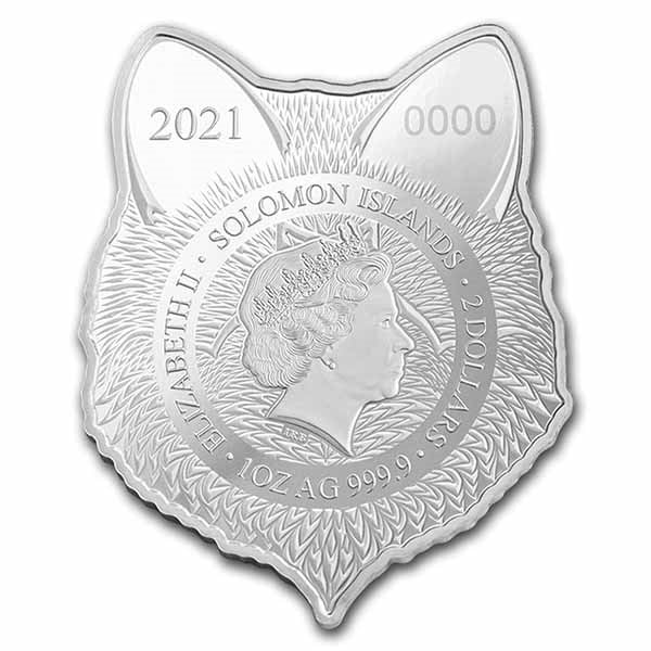 2021 Spirit Animals by Phil Lewis Fox 1 oz Silver Coin - Image 3