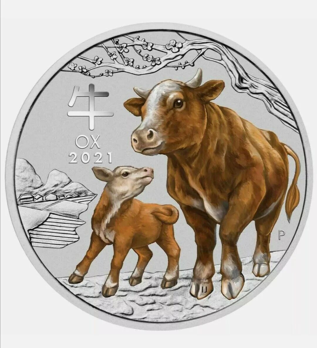 2021 Sydney ANDA Money Expo Year of the Ox 1/4oz Silver Coloured Coin - Image 2
