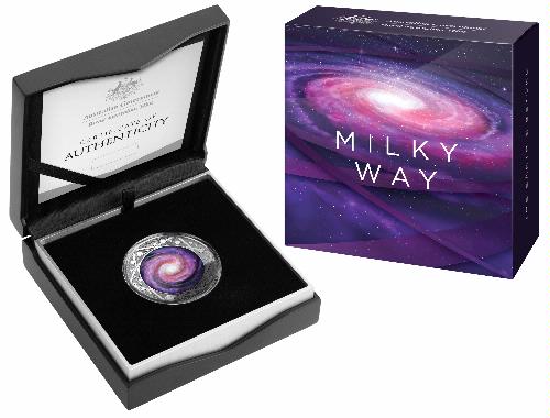 2021 The Earth & Beyond - The Milky Way $5 Silver Proof Domed Coin - Image 2