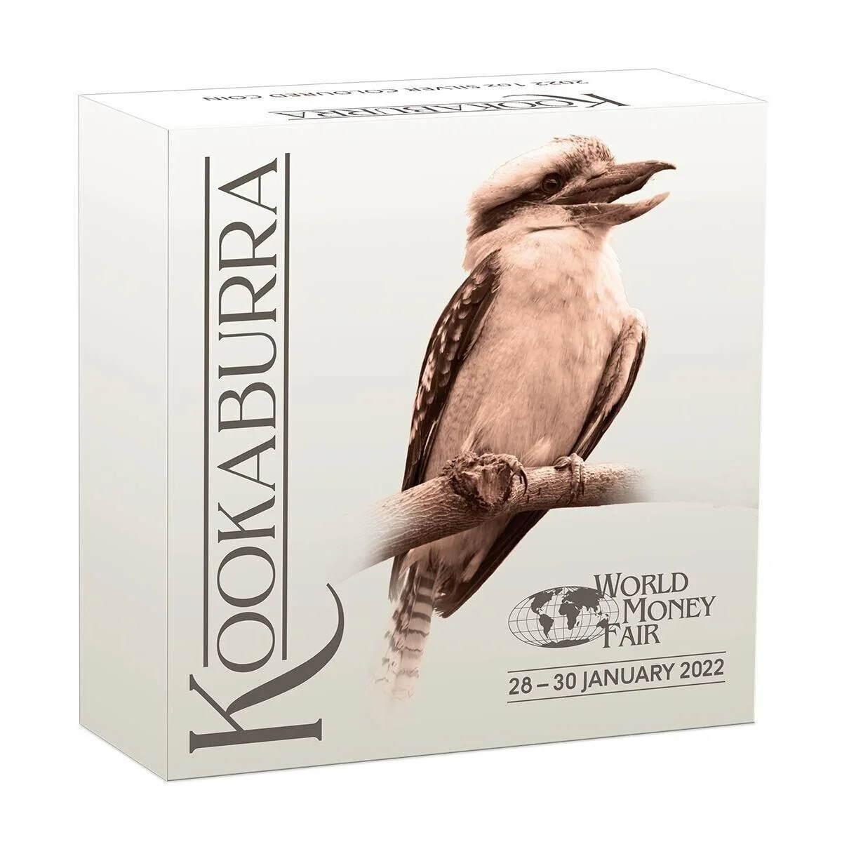 2022 $1 WMF Berlin Australian Kookaburra 1oz Silver Coloured Coin - Image 4