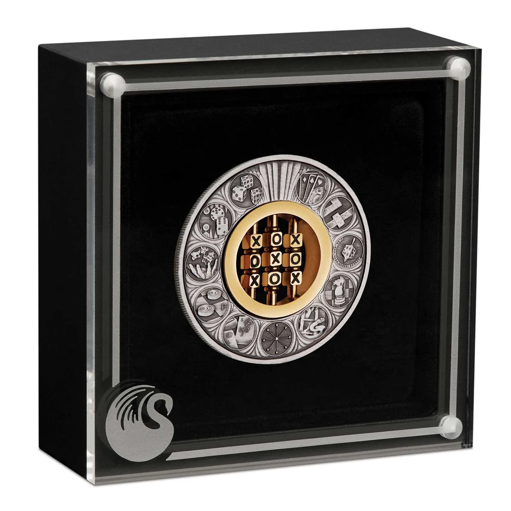 2022 2oz Silver Games Through the Ages Antiqued Coin - Image 3