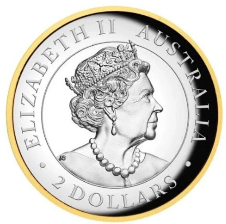 2022 2oz Silver Proof High Relief Gilded Kookaburra - Image 2