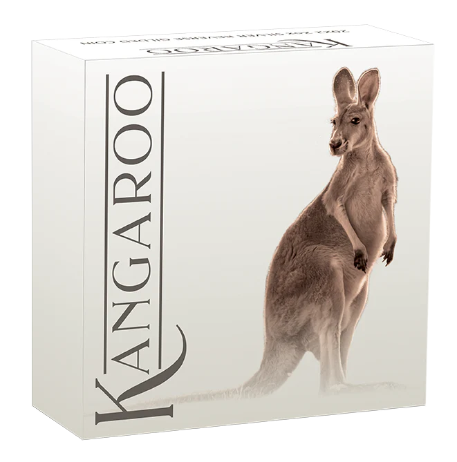 2022 2oz Silver Reverse Gilded Kangaroo Coin - Image 4