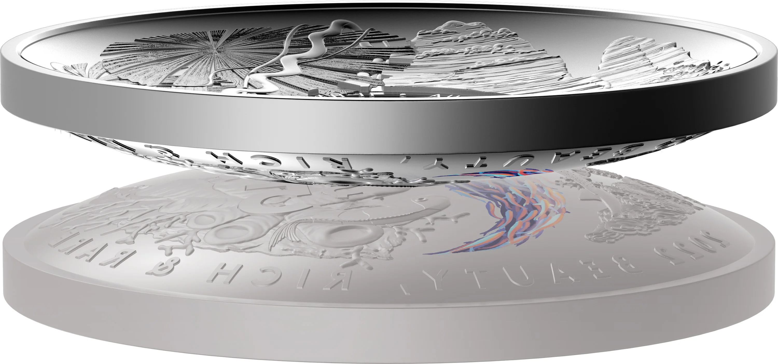 2022 $5 Silver Coloured Proof Domed Coin – Beauty, Rich & Rare – Great Barrier Reef - Image 5