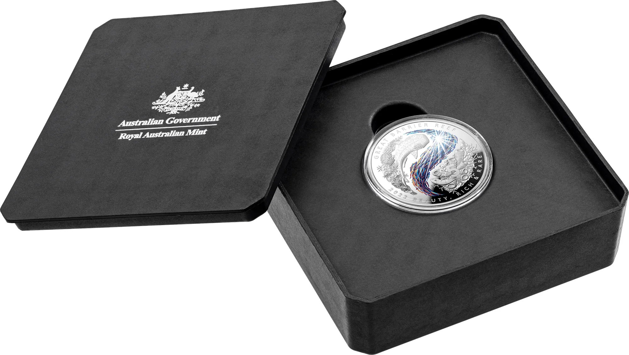 2022 $5 Silver Coloured Proof Domed Coin – Beauty, Rich & Rare – Great Barrier Reef - Image 6