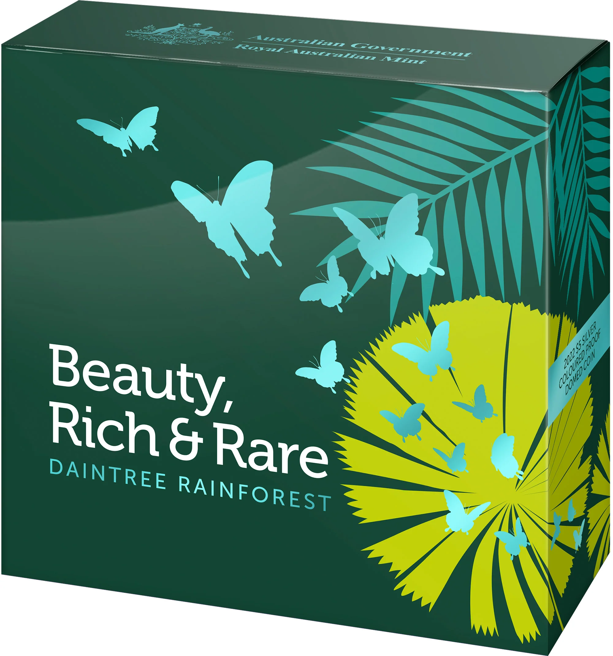 2022 $5 Silver Coloured Proof Domed Coin – Beauty, Rich & Rare – Great Daintree Rainforest - Image 4