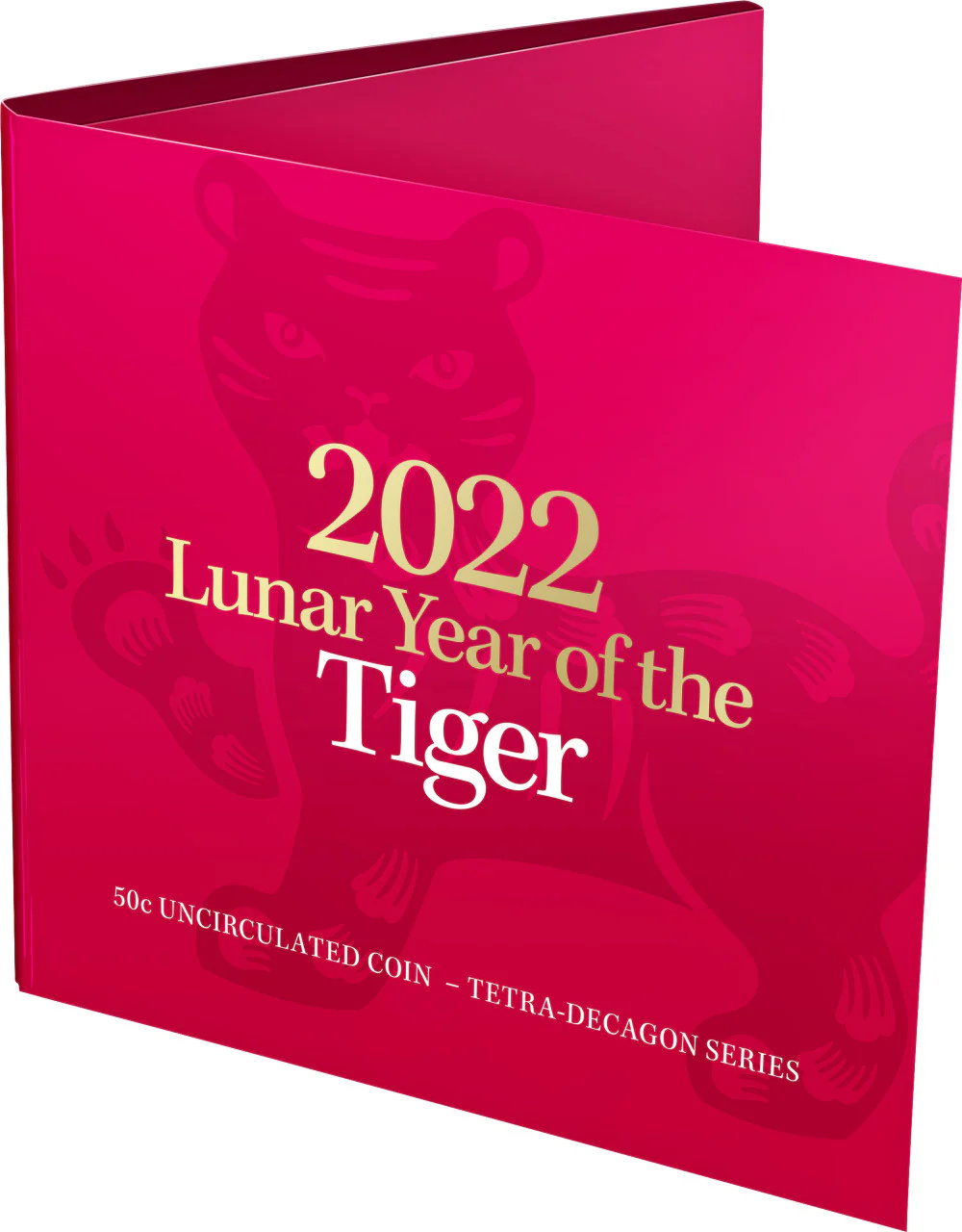 2022 50c Tetra Decagon Year of The Tiger Uncirculated Coin - Image 2