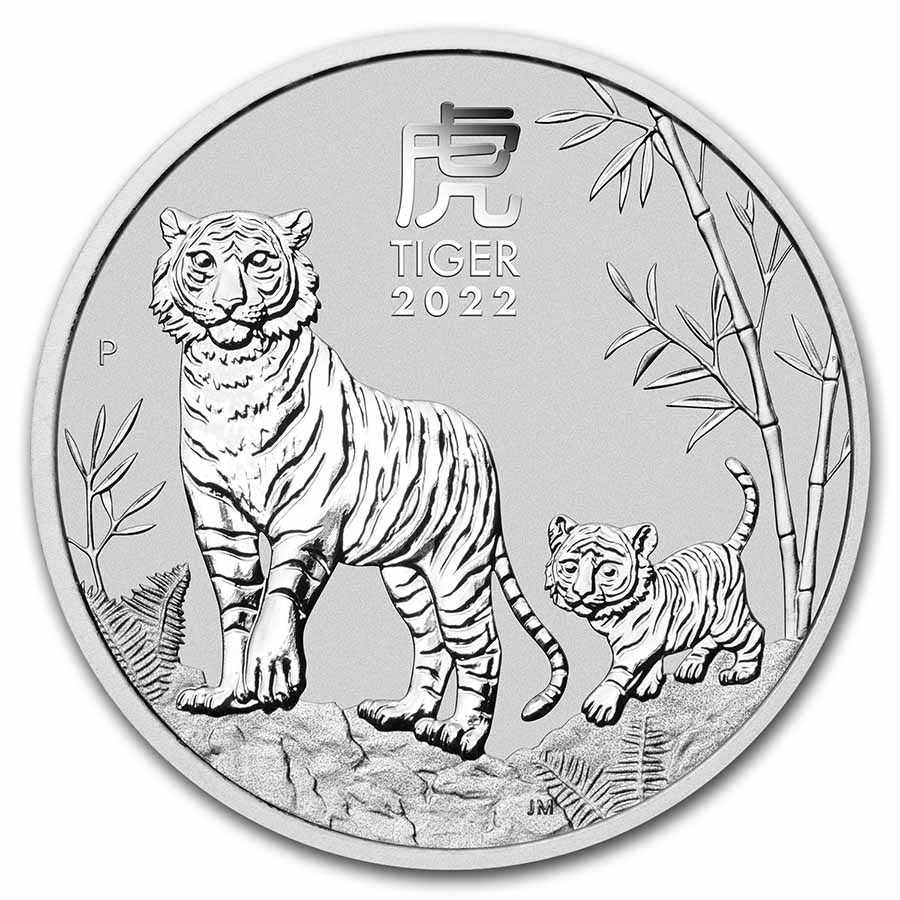 2022 5oz Silver Year of the Tiger Coin