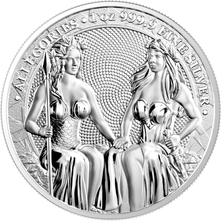 2021 Allegories: Austria & Germania 1oz Silver Coin