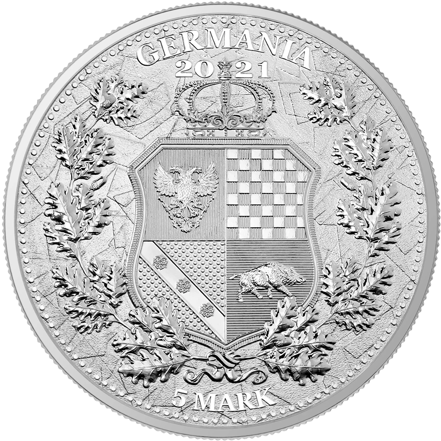 2021 Allegories: Austria & Germania 1oz Silver Coin - Image 2