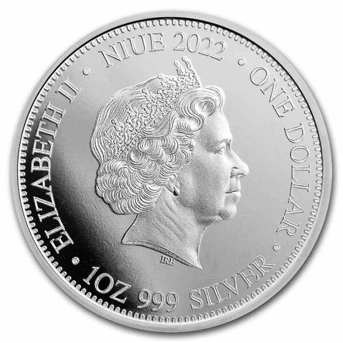 2022 Apex Predators Lion and Hyena 1oz Silver Coin - Image 2