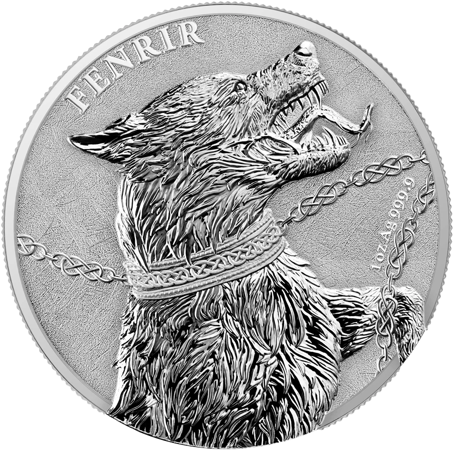 2022 Germania Mint Fenrir 1oz Silver 2 Coin Set w/ Dual Capsule - Image 2