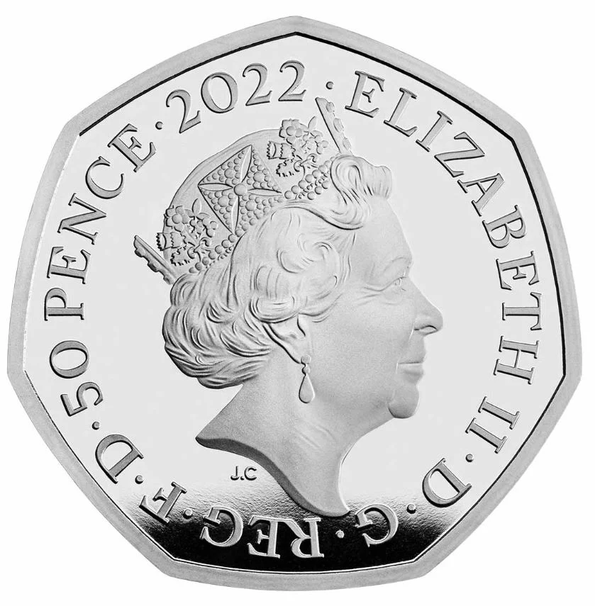 2022 Harry Potter 50p Coloured Silver Proof Coin - Image 2