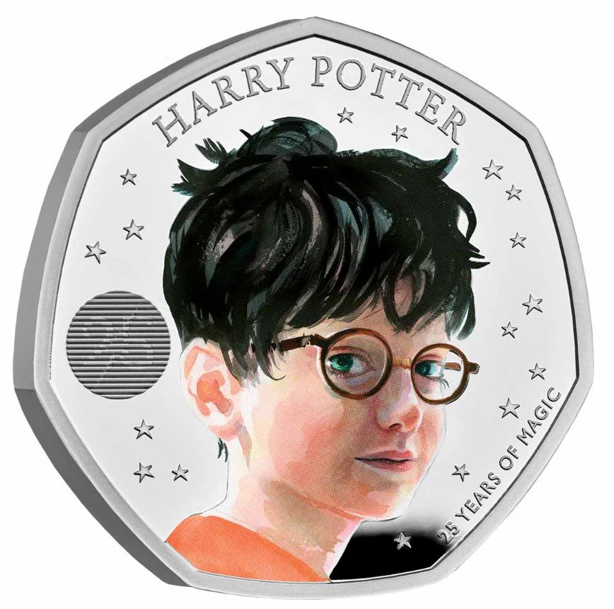 2022 Harry Potter 50p Coloured Silver Proof Coin - Image 3
