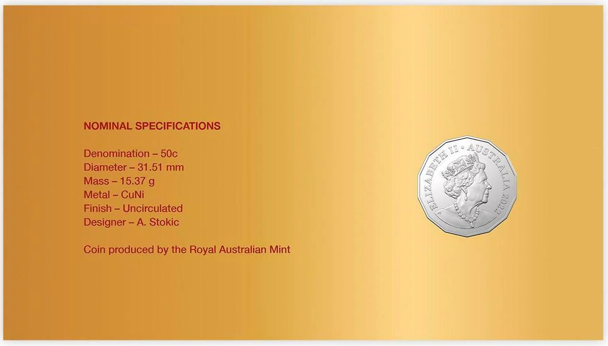 2022 Lunar Year of the Tiger 50c PNC - Image 4