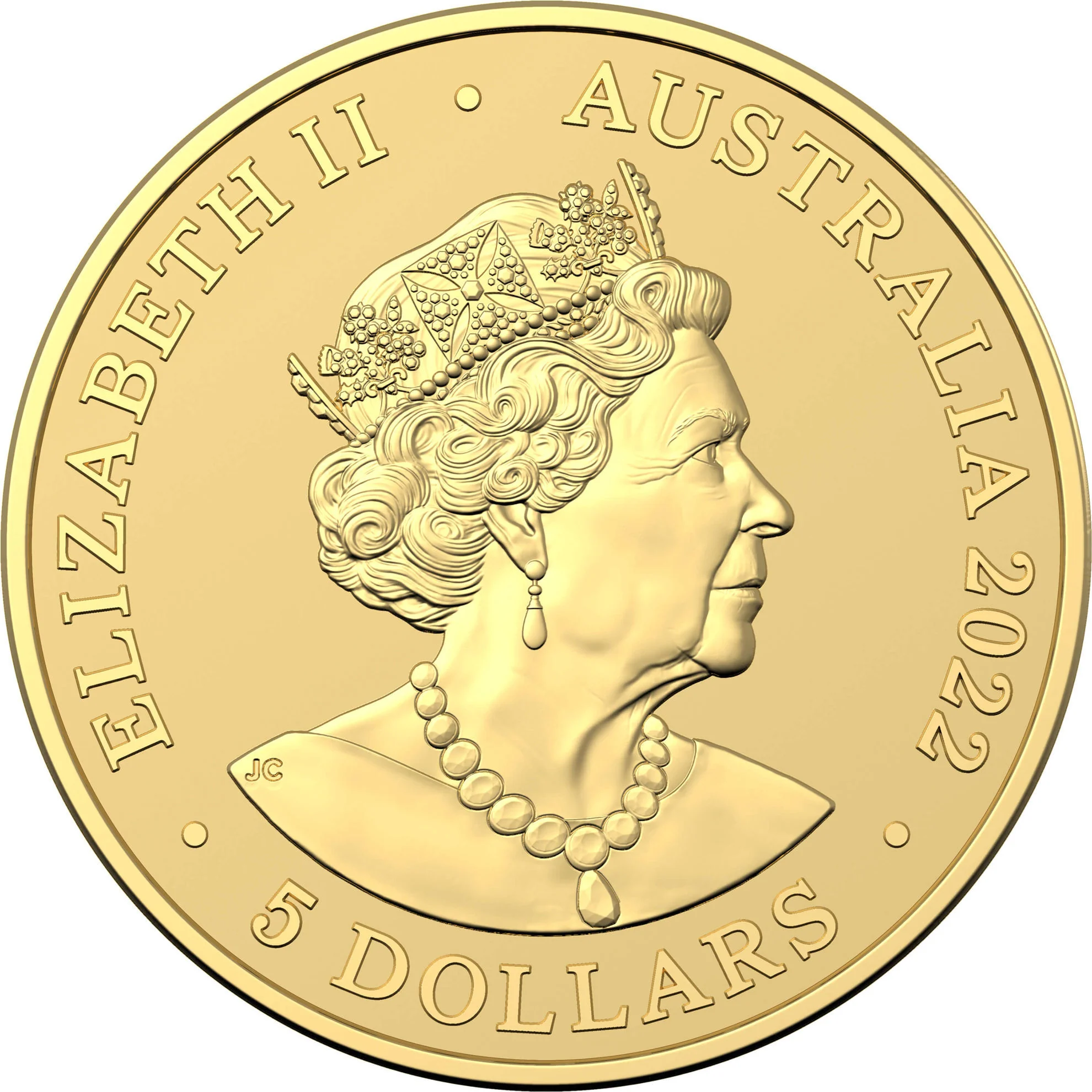 2022 Mini Money Kookaburra $5 Gold Frosted Uncirculated Coin - Image 2
